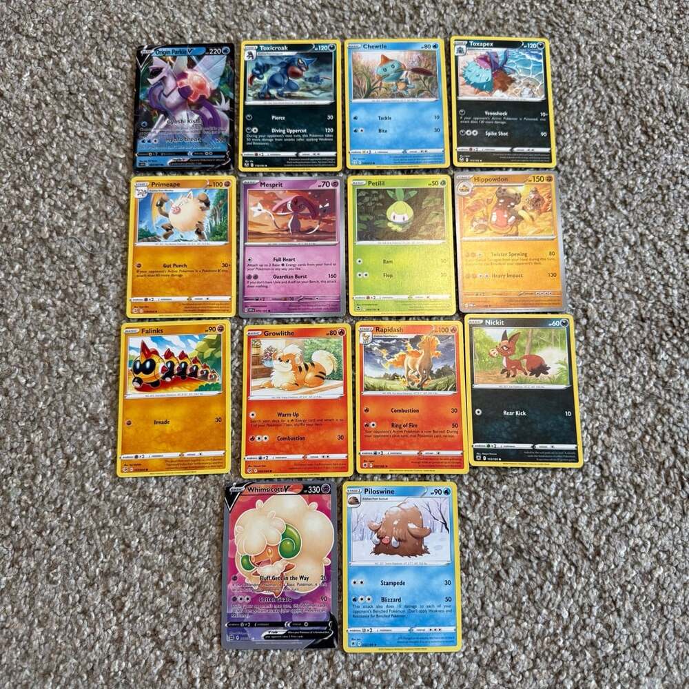Lot of 14 Assorted Pokémon Trading Cards